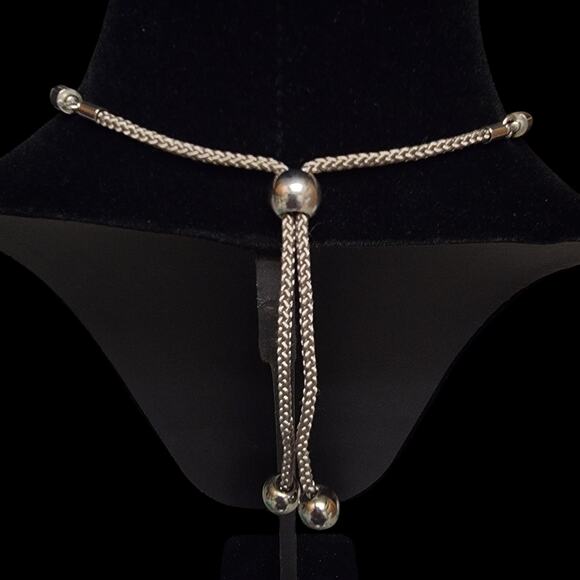 Orange & Gunmetal‎ Gray Statement Necklace Waterdrop Beads Chunky Funky Y2K - Picture 6 of 7